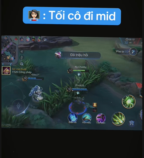 Cảnh giao tranh trong Liên Quân Mobile được lồng ghép vào video