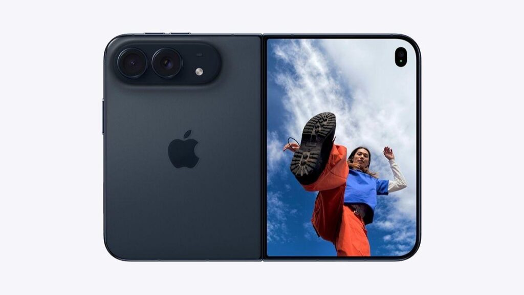 iPhone Duo được sử dụng để quay video ở trạng thái gập