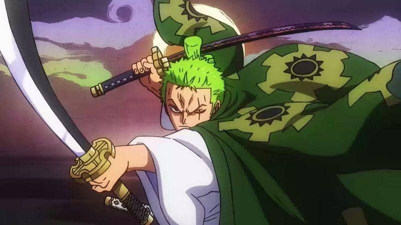 Zoro sử dụng kỹ thuật kiếm sau thời gian rèn luyện