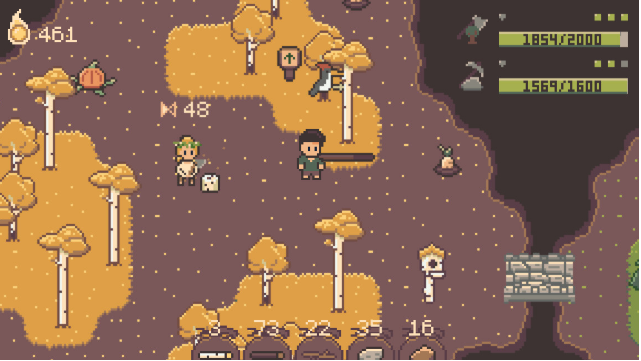 Khung cảnh gameplay thư giãn của Skillwood trên Steam