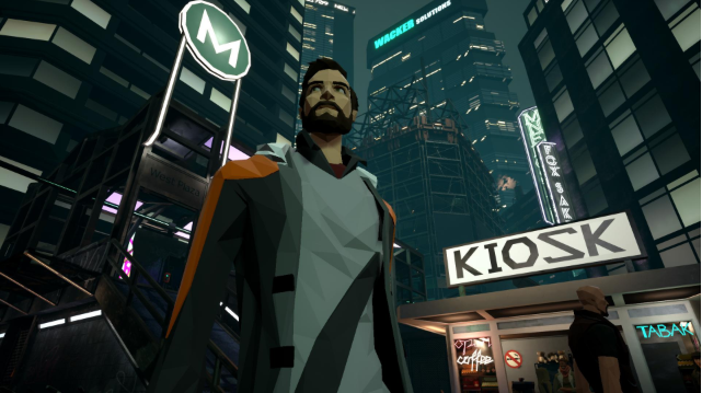 Một phân cảnh khám phá thế giới cyberpunk của trò chơi