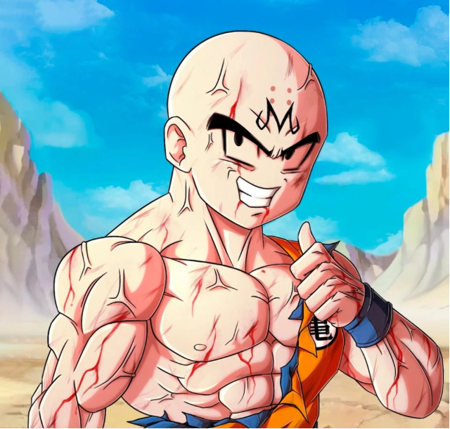 Gohan trong tạo hình gai góc với ánh mắt quyết tâm