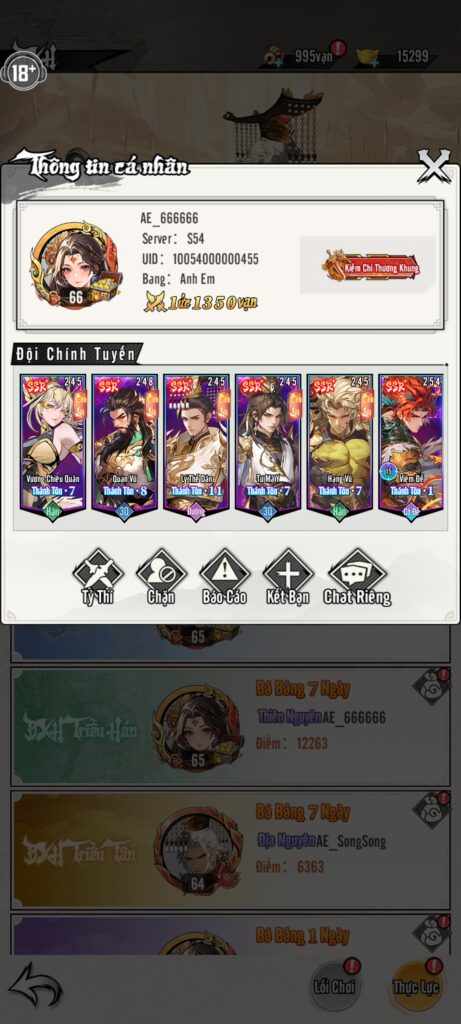 Dàn tướng Thánh Tôn được nâng cấp trong game