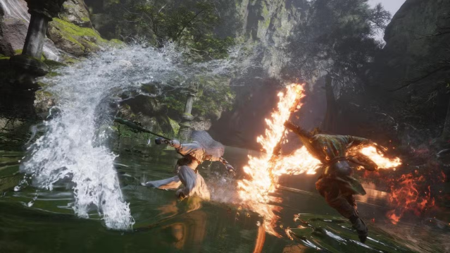 Giao diện trò chơi Black Myth: Wukong với hình ảnh nhân vật chính