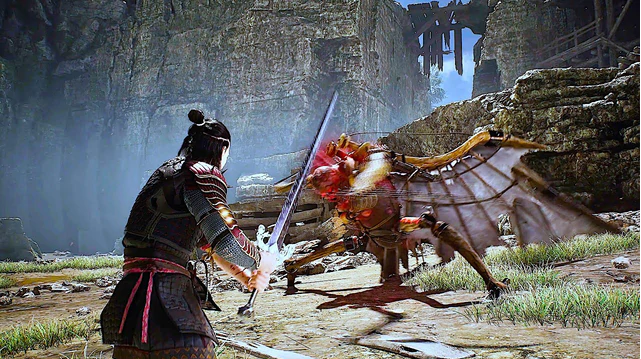 Cảnh chiến đấu trong The Blood of Dawnwalker