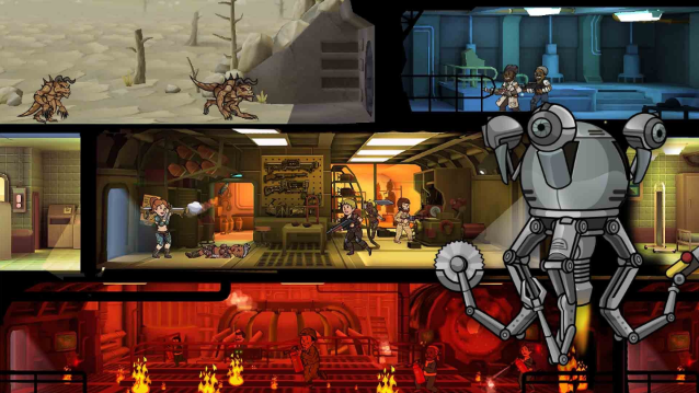 Cảnh khai thác và chiến đấu trong game Muck