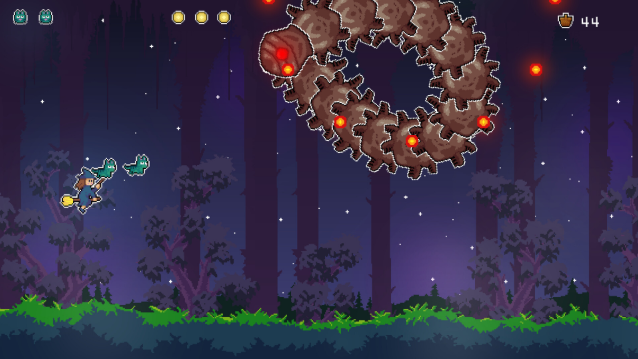 Khung cảnh pixel art mang không khí ma mị của trò chơi