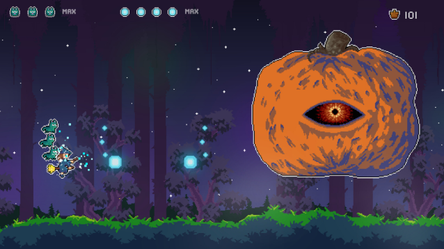 Hình ảnh chiến đấu trong game bắn súng 2D của PixelCrown Games