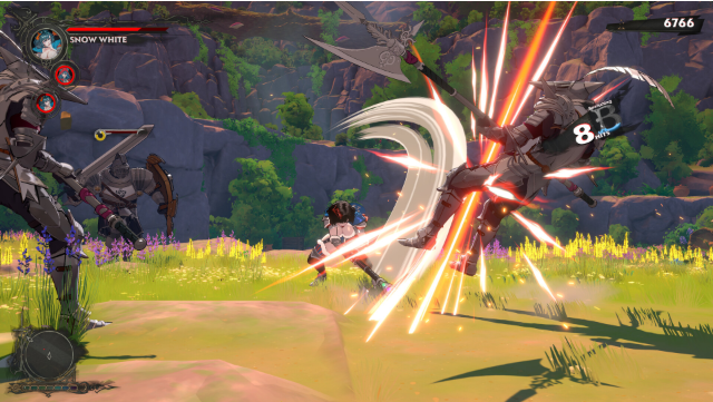 Cảnh chiến đấu giữa các nhân vật trong game hành động rogue-lite