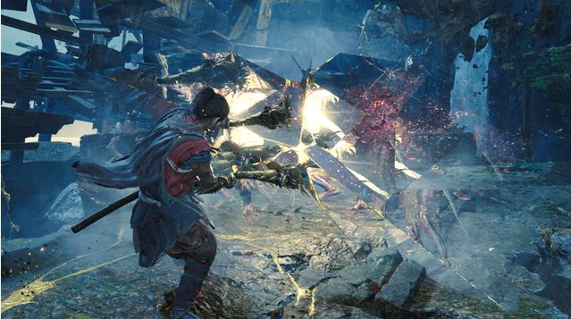 Màn giao chiến căng thẳng với boss trong Onimusha: Way of the Sword