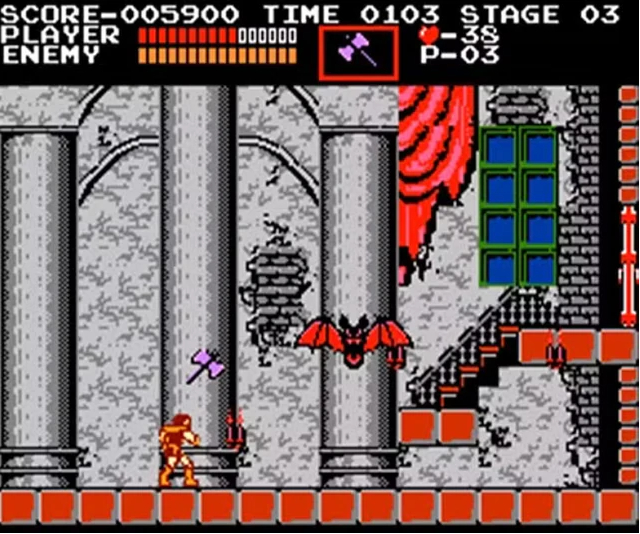 Nhân vật chiến đấu với quái vật trong Castlevania: 40th Anniversary