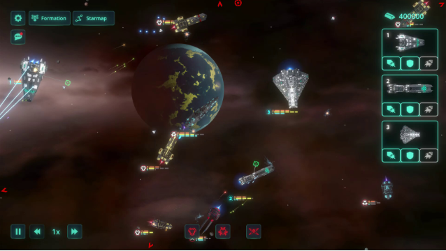 Hình ảnh gameplay góc nhìn từ trên xuống của Space Menace