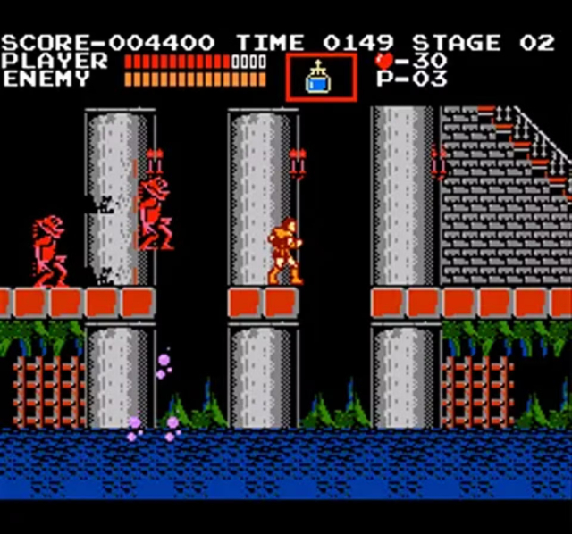 Không gian Gothic đặc trưng trong một màn chơi Castlevania