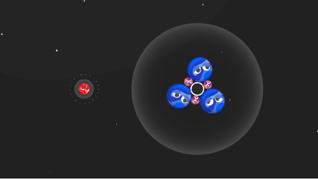 Hình ảnh giới thiệu cơ chế chơi dựa trên trọng lực của Sputnika Game