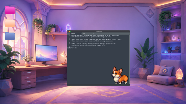 Hình ảnh giới thiệu trò chơi nuôi thú ảo Corgi trên Steam