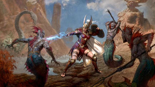 Hình ảnh minh họa hệ thống dungeon và hành trình khám phá trong Diablo V