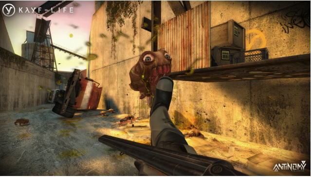 Cảnh chơi trong bản mod hài hước dựa trên Half-Life 2
