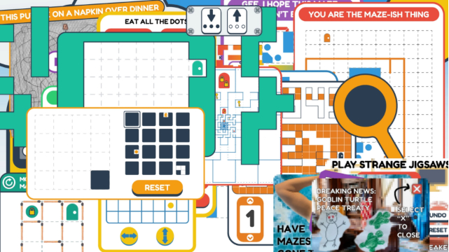 Hình ảnh minh họa các màn chơi mê cung của game