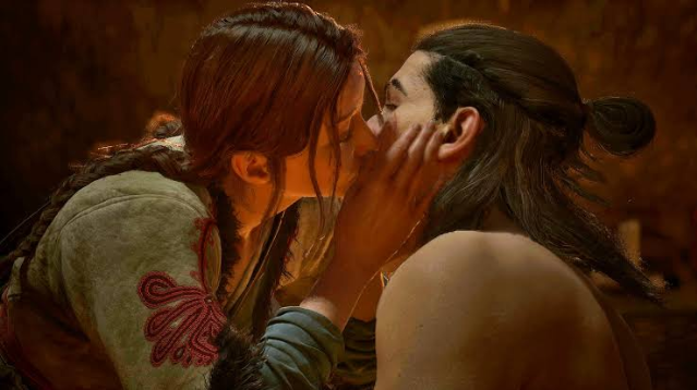 Một cảnh đối thoại giữa các nhân vật trong The Blood of Dawnwalker