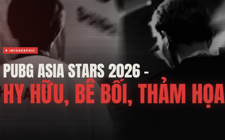 Infographic tóm tắt diễn biến PUBG Asia Stars 2026 theo từng ngày