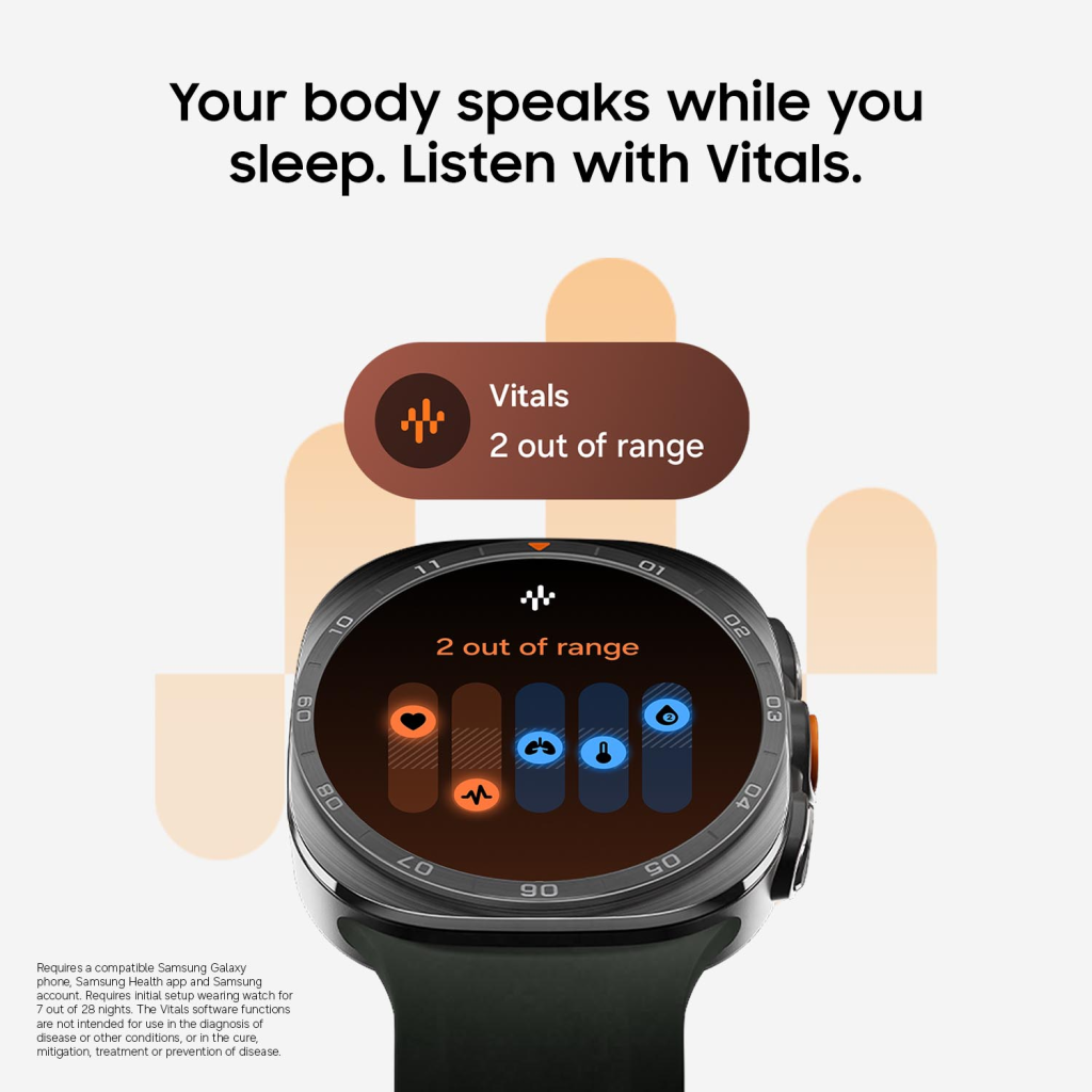 Galaxy Watch Ultra2 hỗ trợ theo dõi sức khỏe và giấc ngủ