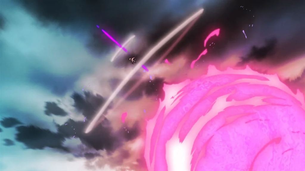 Fused Zamasu giải phóng quả cầu năng lượng Holy Wrath