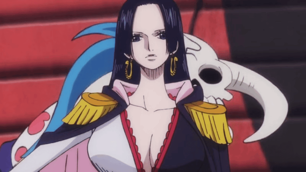 Donquixote Doflamingo khoác áo lông đặc trưng tại Dressrosa