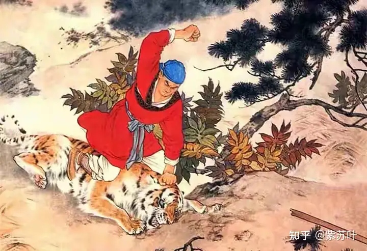 Lý Quỳ ngồi trước nồi cơm lớn cùng thịt nướng