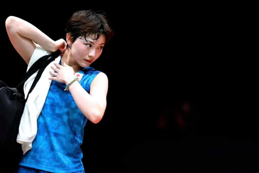 Miyazaki Tomoka trong khoảnh khắc thi đấu đầy năng lượng