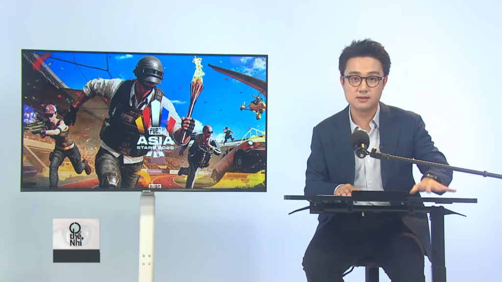 Khung hình bản tin VTV3 về những diễn biến liên quan đến PUBG
