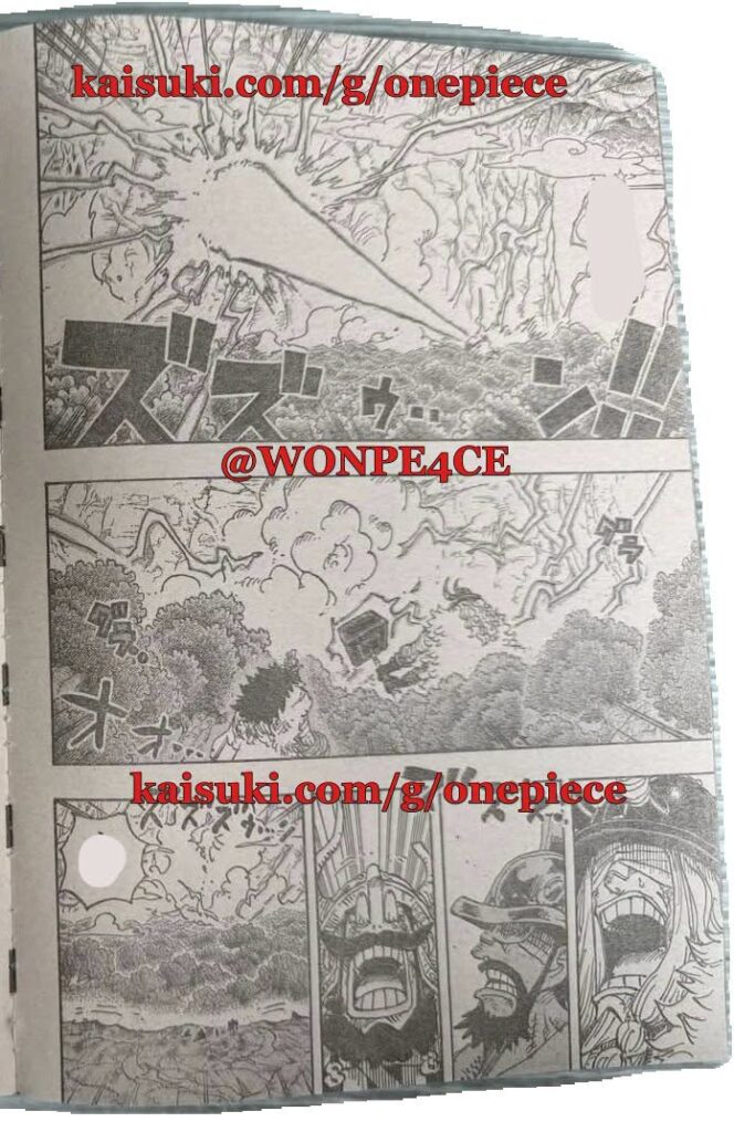 Sanji tung cú đá vào bụng Killingham giữa trận chiến