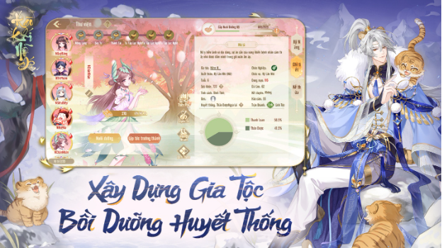 Hoạt động chăm sóc nông trại và trồng hoa trong Hào Khí Nữ Đế