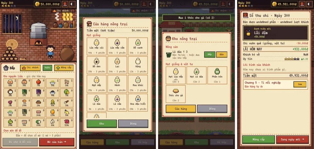 Hình ảnh giới thiệu tựa game Việt với chủ đề bán xôi và quản lý cửa hàng