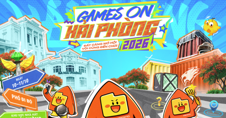Không gian quảng trường Nhà hát thành phố Hải Phòng nơi diễn ra Games ON 2026
