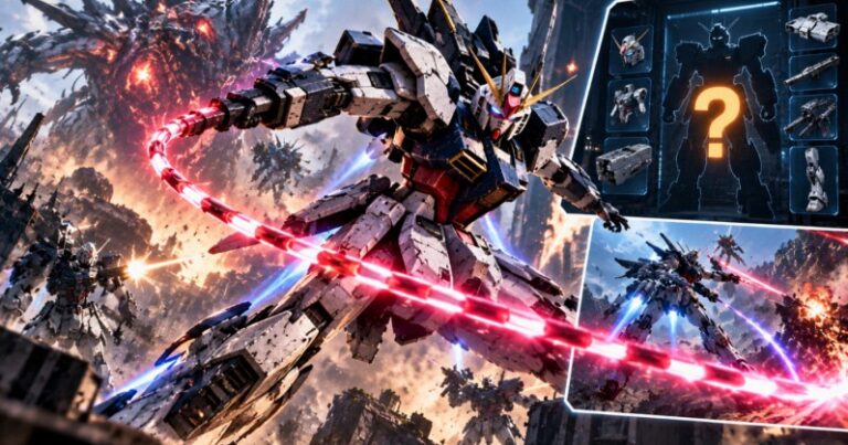 Gundam Rogue Orbit đối đầu sinh vật khổng lồ trong trận chiến