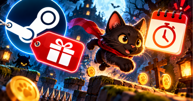 Ảnh chụp màn hình Spooky Cats trên nền tảng Steam