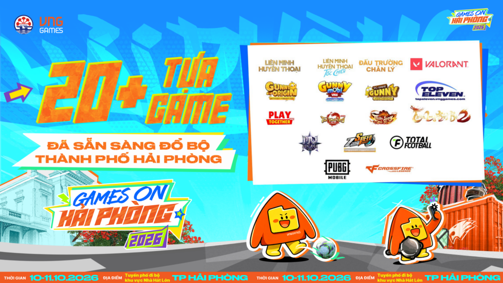 Sân khấu đêm hội âm nhạc Dấu ấn Games ON Hải Phòng 2026