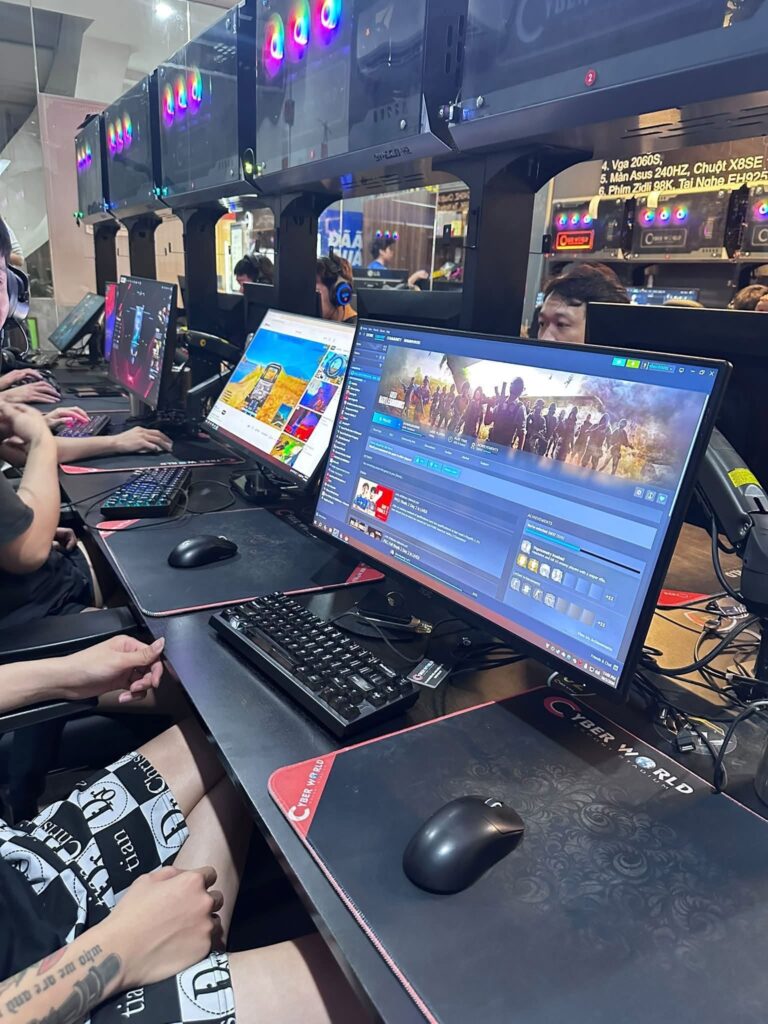 Không gian cyber nơi game thủ đăng nhập và chơi PUBG