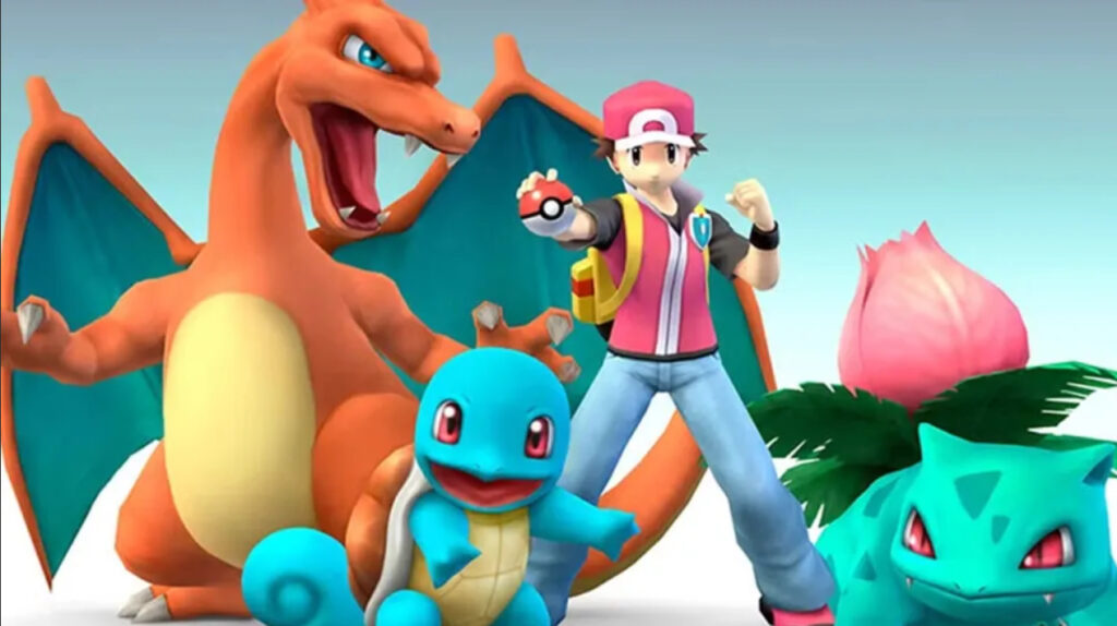 Giao diện lựa chọn Pokémon mở màn trước trận đấu