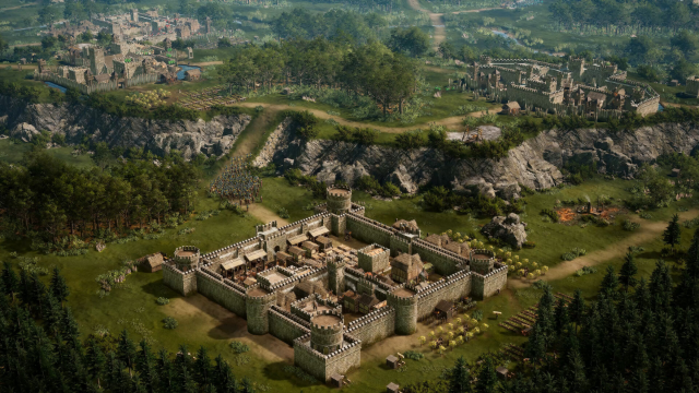 Thành trì Trung Cổ trong phần chơi thử của Stronghold 4