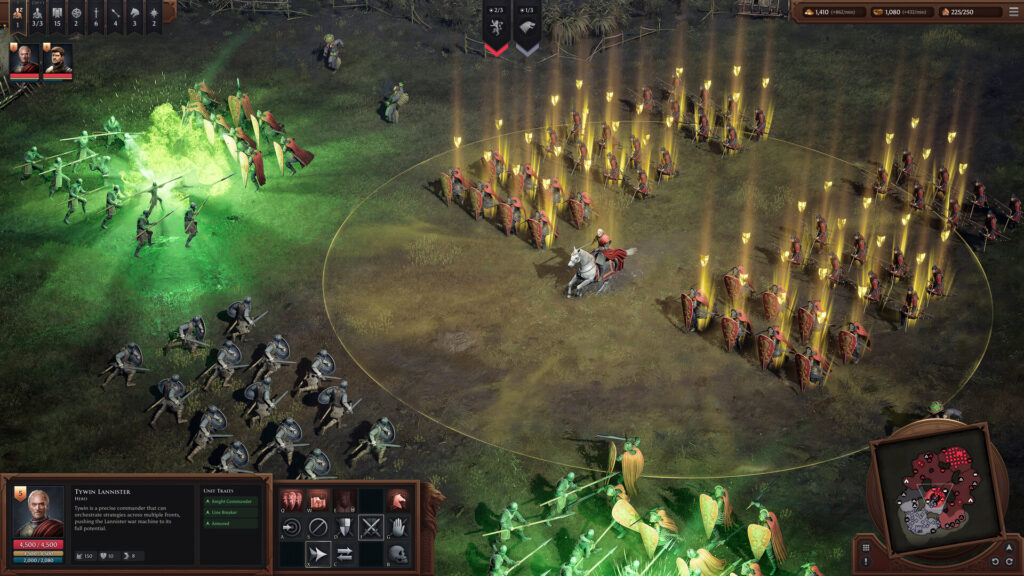 Cảnh giao tranh giữa nhiều lực lượng trong Game of Thrones: War for Westeros